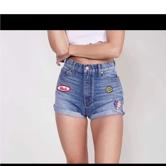 REVICE Pants - REVICE flower child patchwork shorts size 25